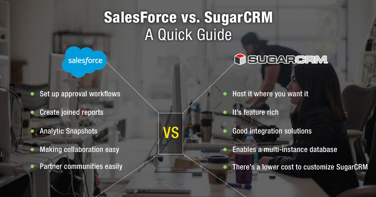 SalesForce vs. SugarCRM: A Quick Guide