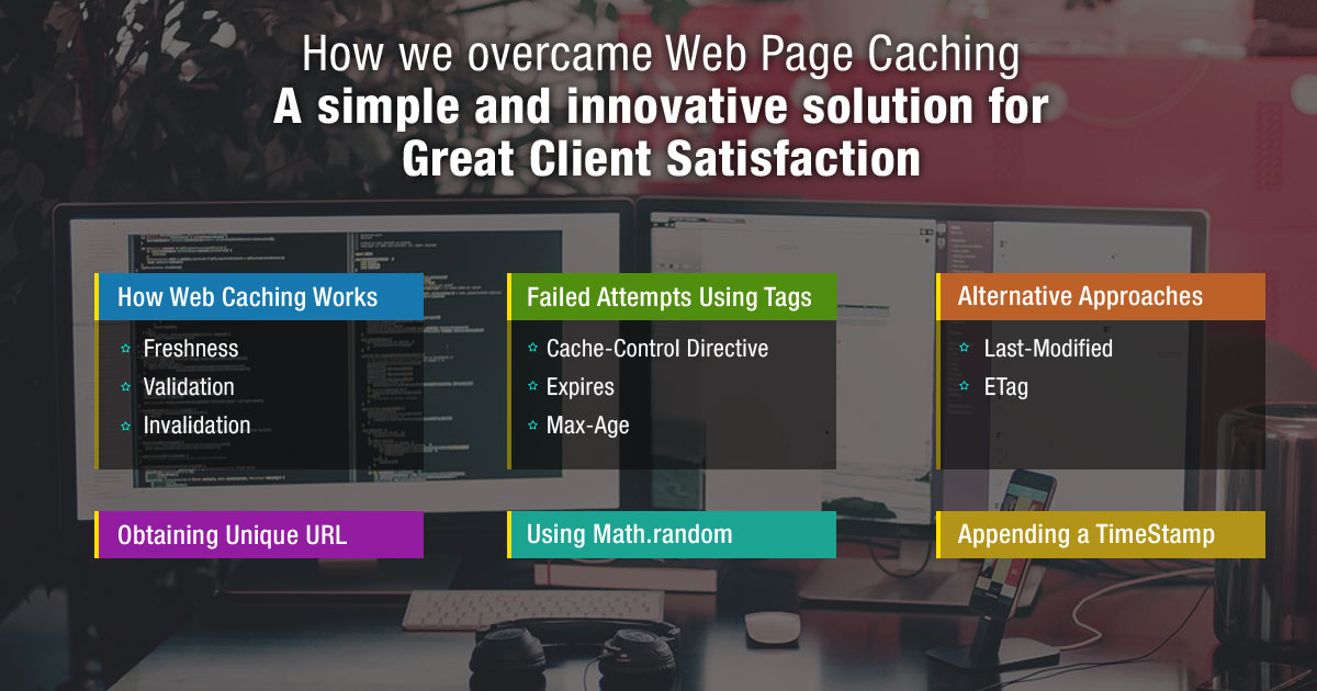 How We Overcame Web Page Caching: A Simple and Innovative Solution for Great Client Satisfaction How We Overcame Web Page Caching: A Simple and Innovative Solution for Great Client Satisfaction