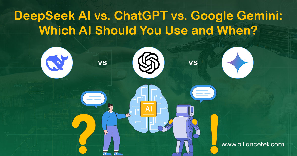 DeepSeek AI vs. ChatGPT vs. Google Gemini: Which AI Should You Use and When?