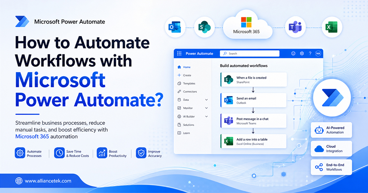 How to Automate Workflows with Microsoft Power Automate?