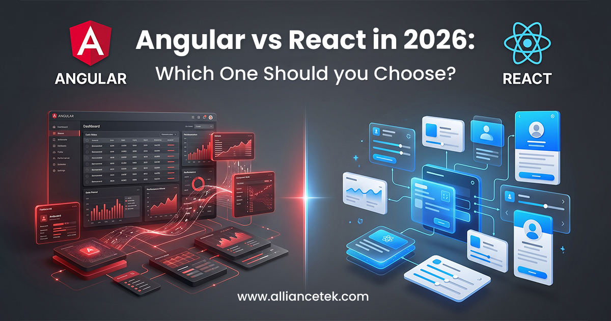Angular vs React in 2026: Which One Should You Choose? Angular vs React in 2026: Which One Should You Choose?