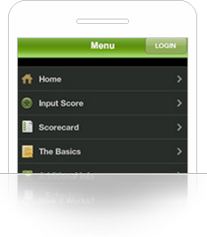 Mobile Golf Game ScoreCard 