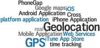PhoneGap, iPhone application, iTune app store, Android application, iOS, Mobile Application, Web Services, GPS, Geolocation, real – time tracking, Google maps, Cross – platform application