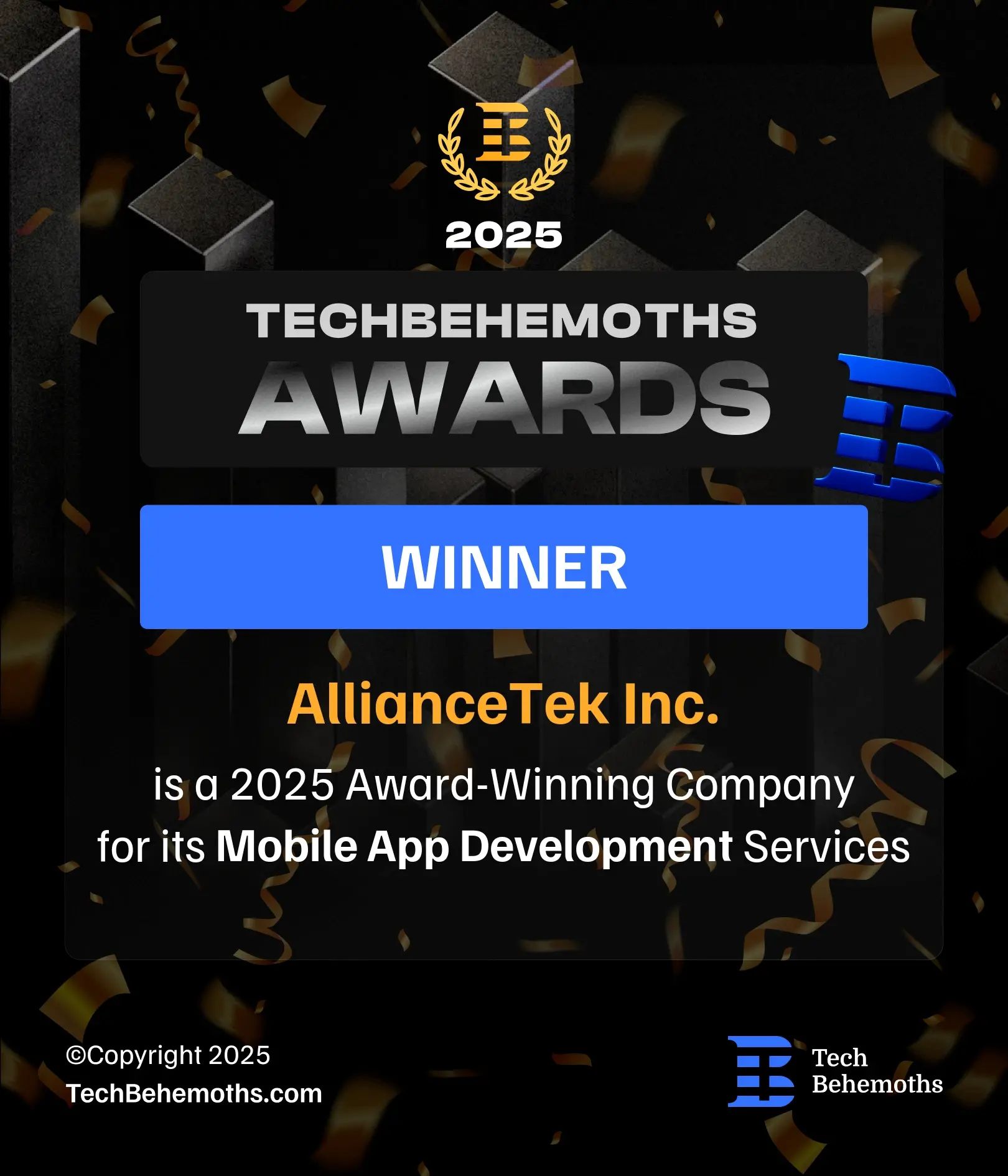 Techbehemoths Mobile App Development Awards - 2025