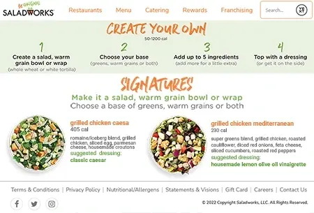 Salad Menu Platform | Customizable Food Menu Application
        