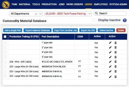 ERP Construction Module