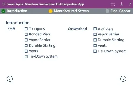 Field Inspection Power App