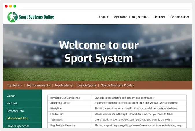 Sport Systems Online | About The Client 
